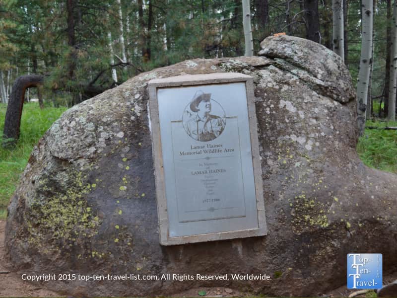 Lamar Haines memorial in Flagstaff