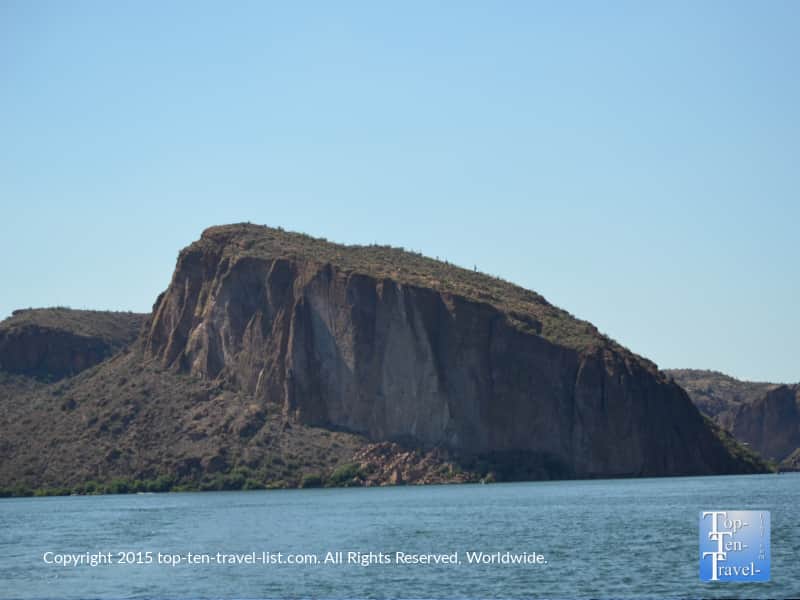 Beautiful lake views on the Dolly Steamboat ride in Arizona