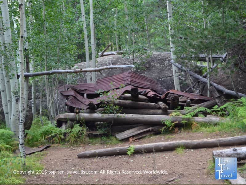 The Ludwig Veit cabin built in 1892 at Lamar Haines Wildlife Memorial Area in Flagstaff, Arizona