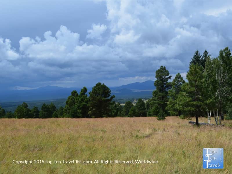 Mountain viewpoint along the Aspen Nature Loop in Flagstaff