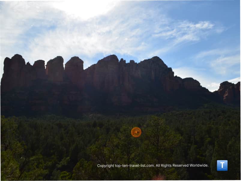 Orb along the Soldiers Pass trail in Sedona