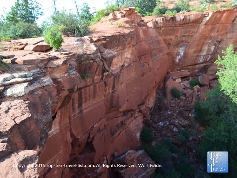 Devil's Kitchen sinkhole on the Soldier's Pass trail in Sedona, Arizona
