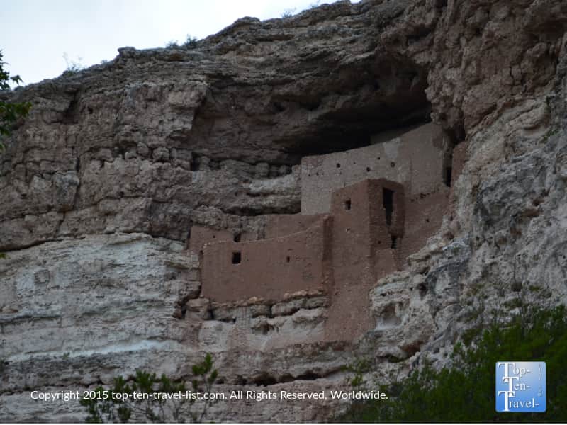 View of Montezuma Castle from the paved trail 