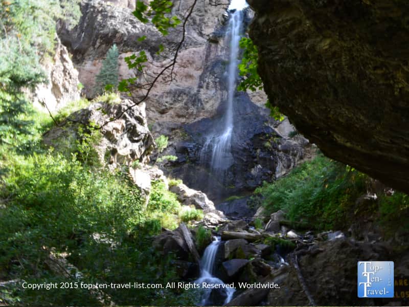 Waterfall view in the beginning of the Treasure Falls hike