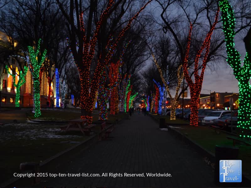 Festive lights at Prescott's Courthouse Square