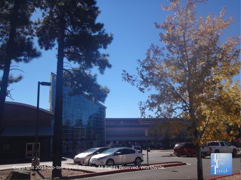 Fall colors near the Harkins movie theater in Flagstaff