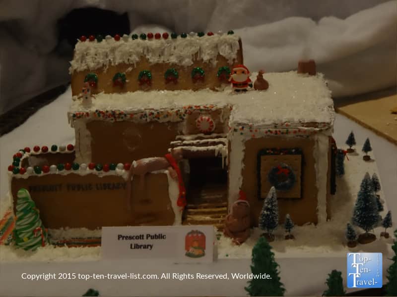 Public library gingerbread house in Prescott