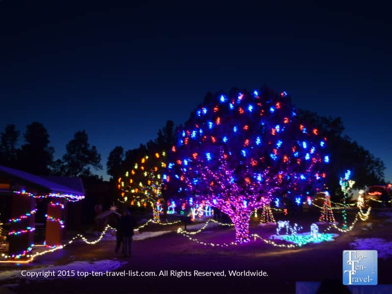 Christmas lights at Sedona Posse Park 
