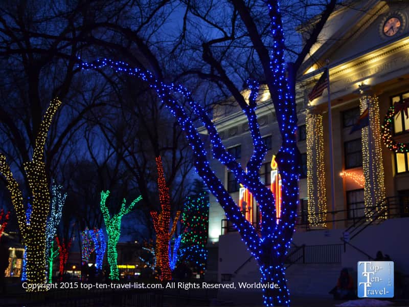 Gorgeous Christmas lights at the Prescott, Arizona Courthouse