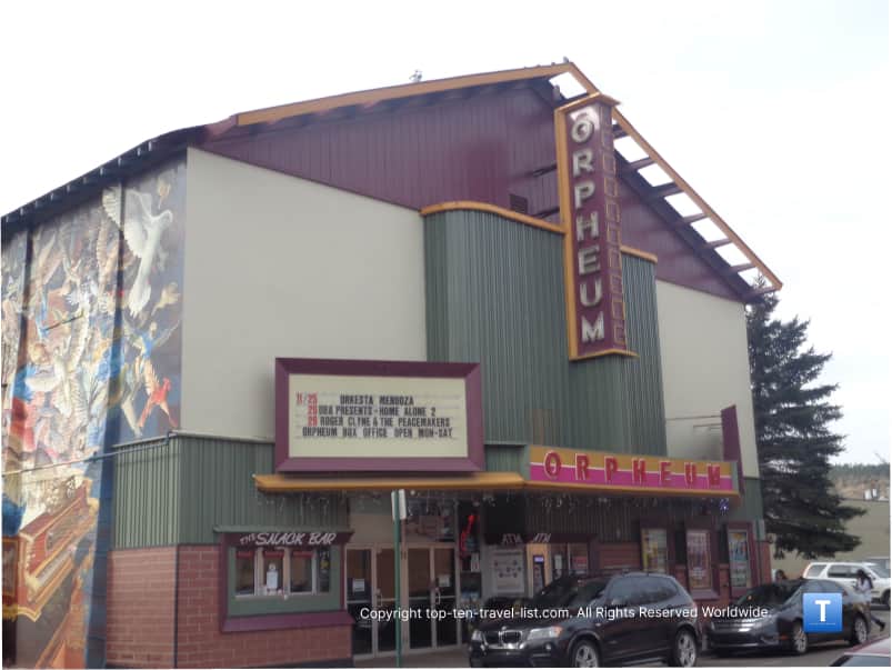 Holiday movies at the Orpheum theater in Flagstaff