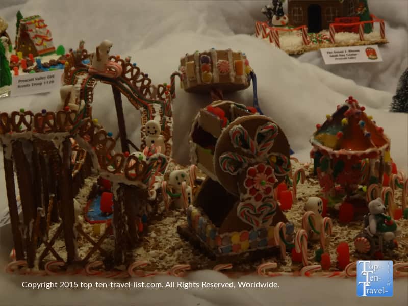 Amusement park gingerbread house in Prescott