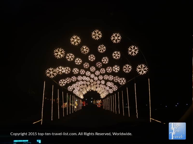 Snowflake Tunnel Valley of Lights in Prescott