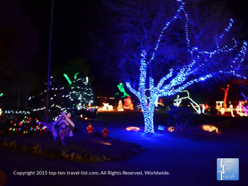Holiday tree lights at Heritage Zoo in Prescott
