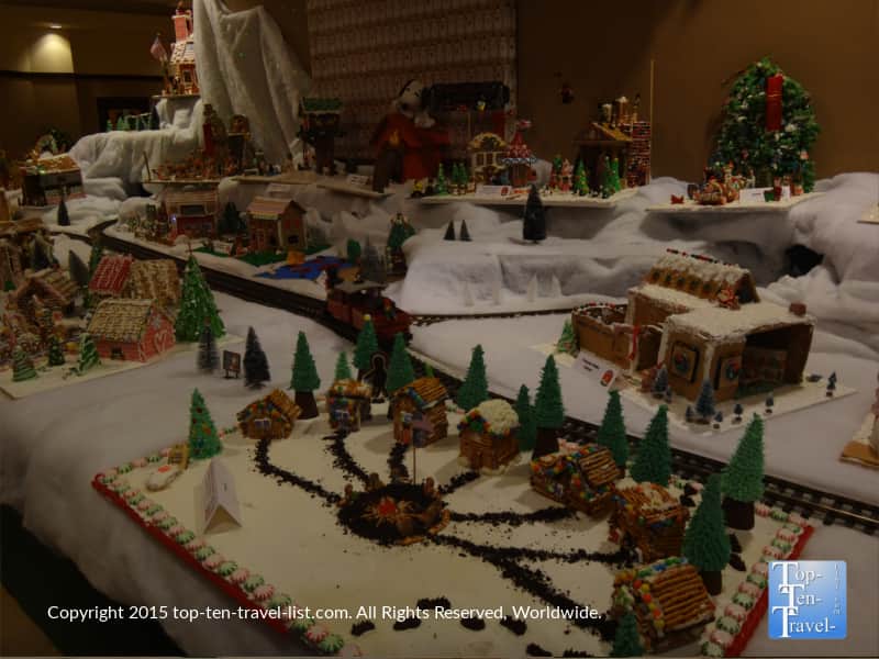 A beautiful gingerbread village at the Prescott Resort and Conference Center