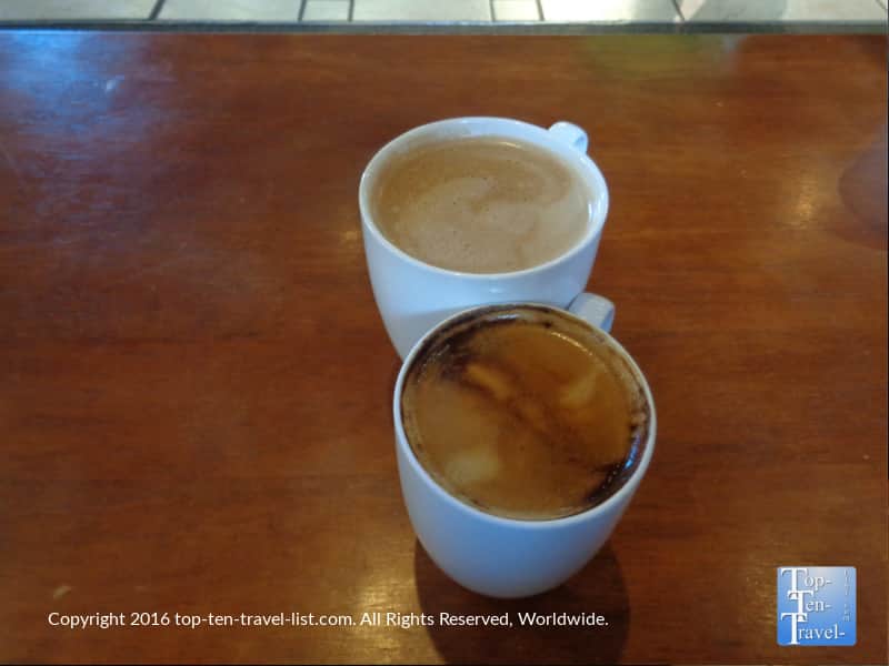 Mocha and Americano at Kickstand in Flagstaff