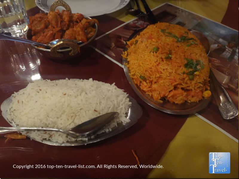 Delicious indian food at Dehli Palace in Flagstaff