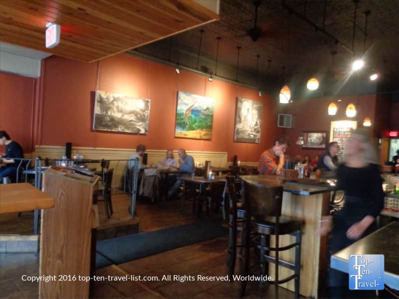 Dining space at Criollo Latin Kitchen in Flagstaff 
