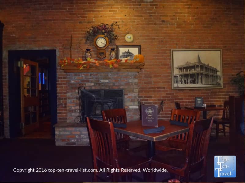 Fireplace at Charly's at The Weatherford in Flagstaff
