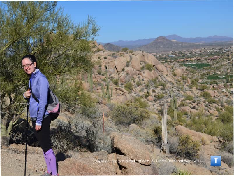 Beautiful mountain scenery on the Pinnacle Peak hike in Scottsdale