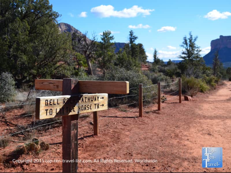 Little Horse trail sign in Sedona