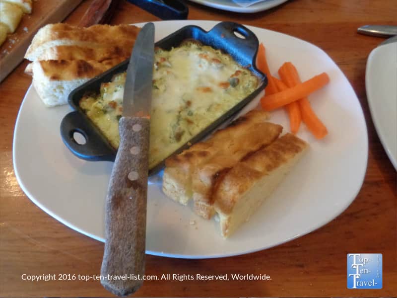 Picazzos Flagstaff spinach artichoke dip