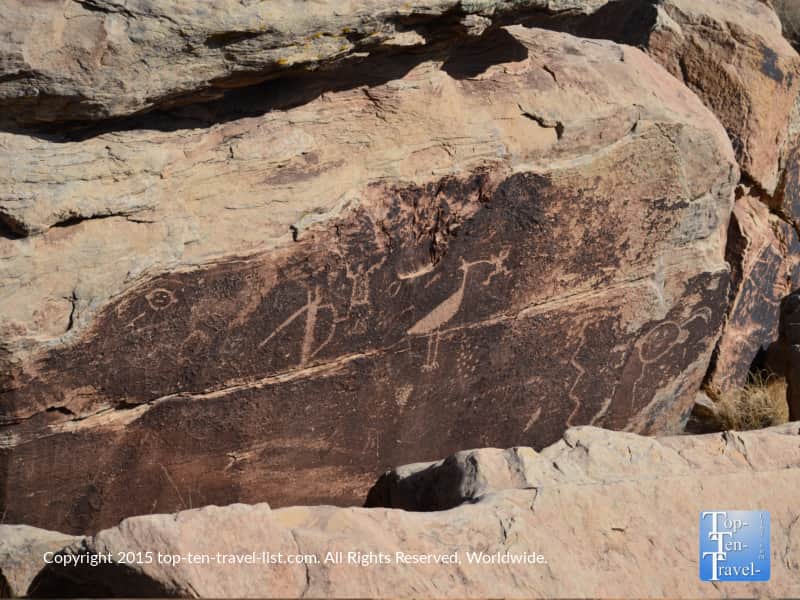 Petroglyphs at Puerco Pueblo at the Petrified National Forest 