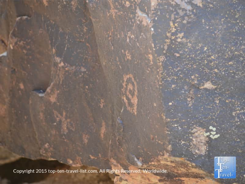 Summer solstice marker at Puerco Pueblo Petrified National Forest