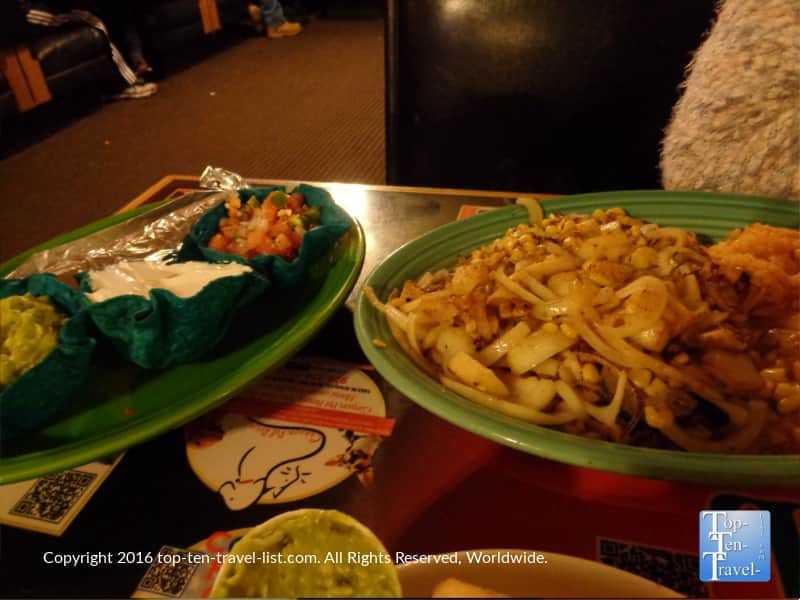Tasty fajitas at La Fonda in Flagstaff 
