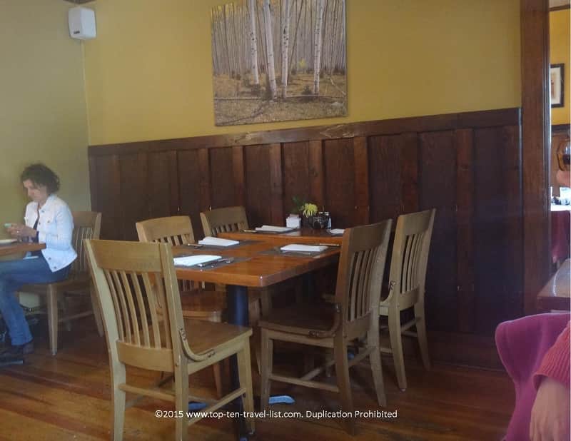 The bland setting at Josephine's in Flagstaff
