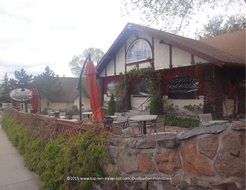 Nice outdoor seating at Josephine's in Flagstaff