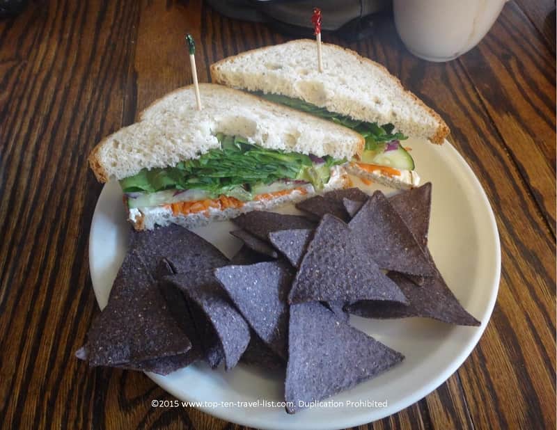 Veggie sandwich at Macy's in Flagstaff