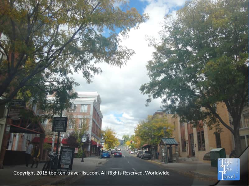 Many unique restaurants line the streets of downtown Flagstaff.