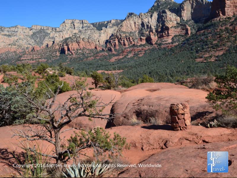 Follow the cairns on the Broken Arrow Trail in Sedona