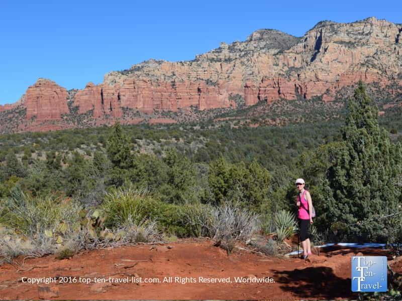 Gorgeous red rock scenery along the Broken Arrow trail in Sedona