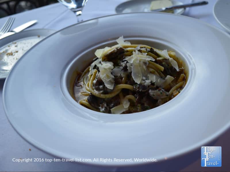 Pasta at Eiffel Tower Restaurant in Las Vegas