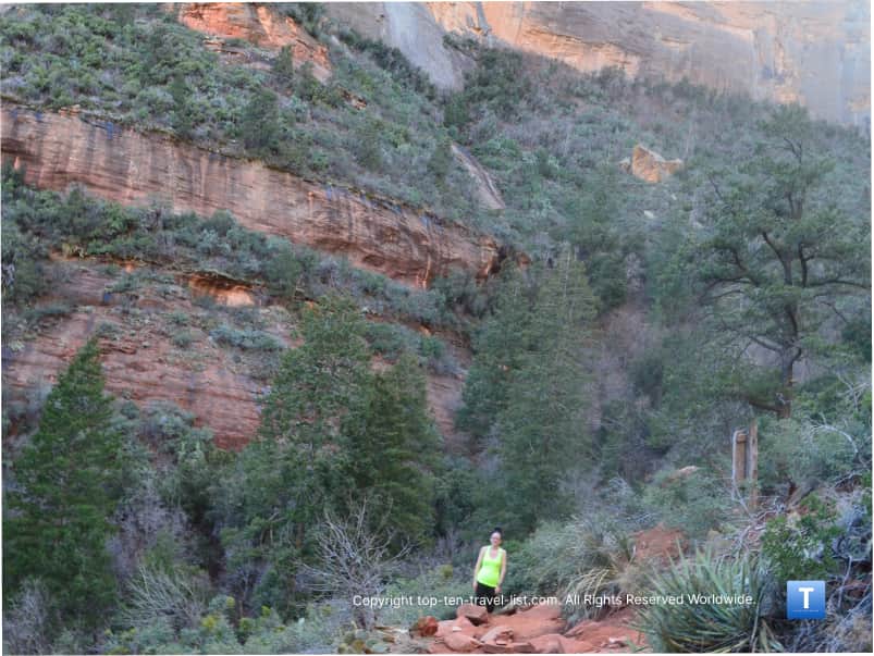 Red rock ending view of the Boynton Canyon trail