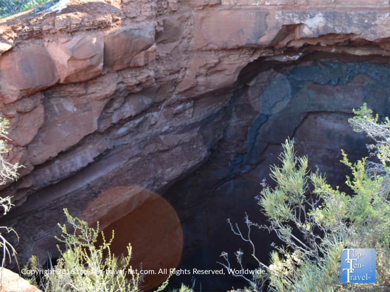 Devil's Kitchen Sinkhole along the Broken Arrow hiking trail in Sedona