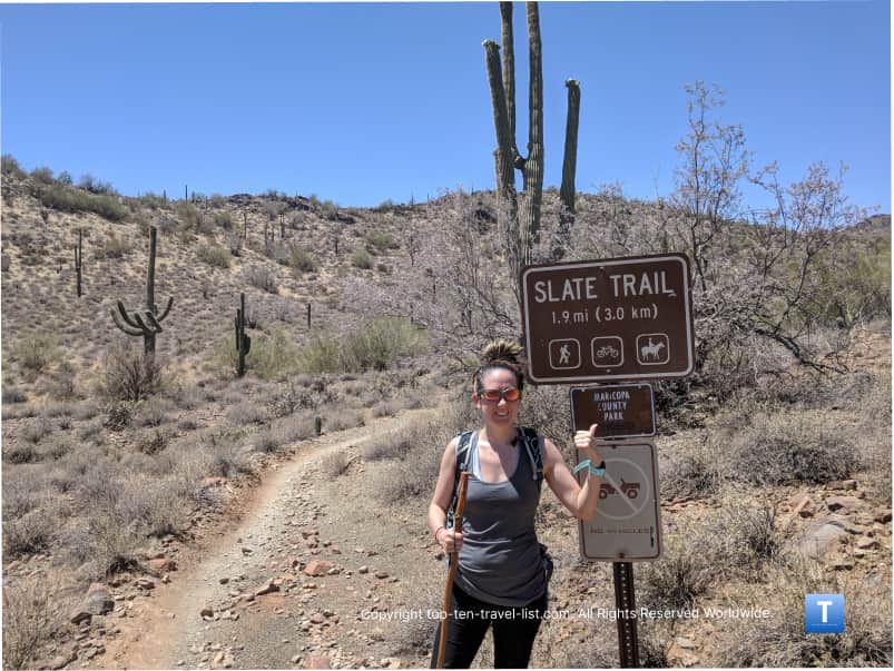 Slate Trail at Cave Creek Park in Arizona
