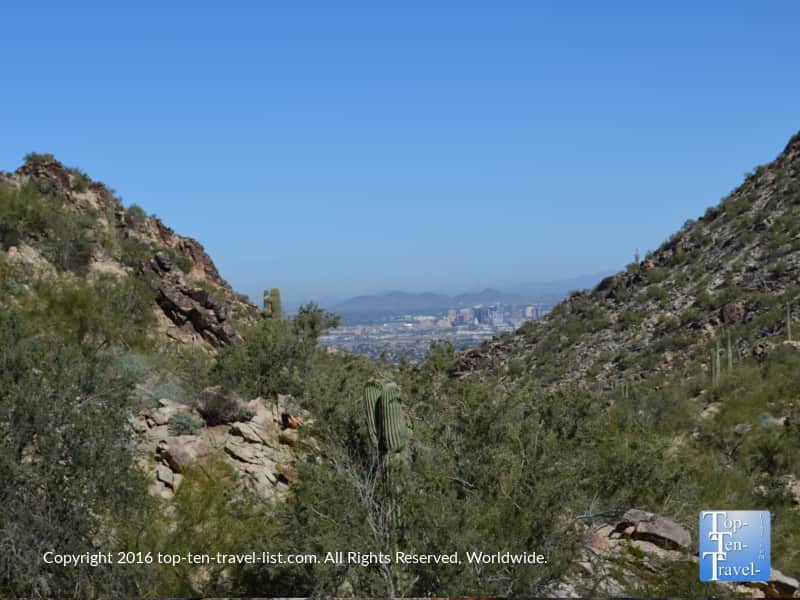Views of the city at South Mountain park in Phoenix, Arizona