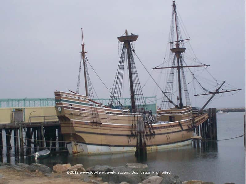 Mayflower replica in Plymouth, MA