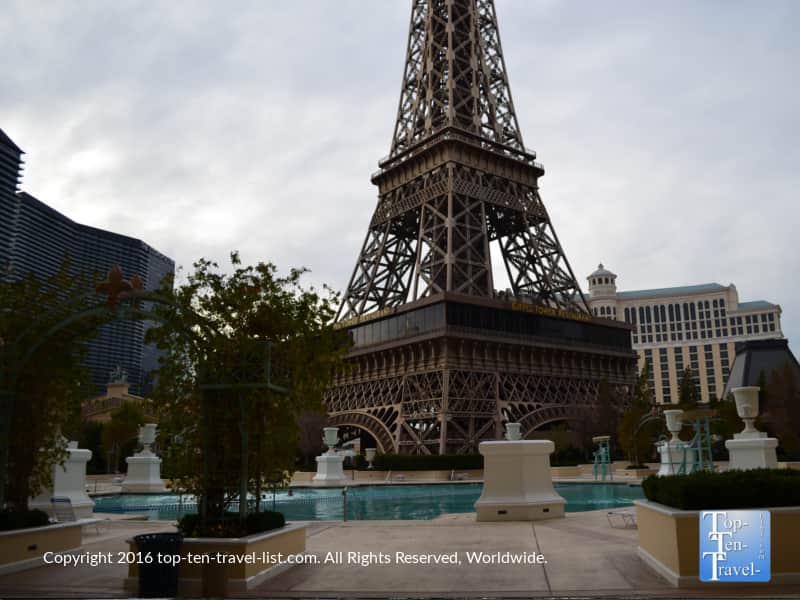 Paris resort pool in Las Vegas