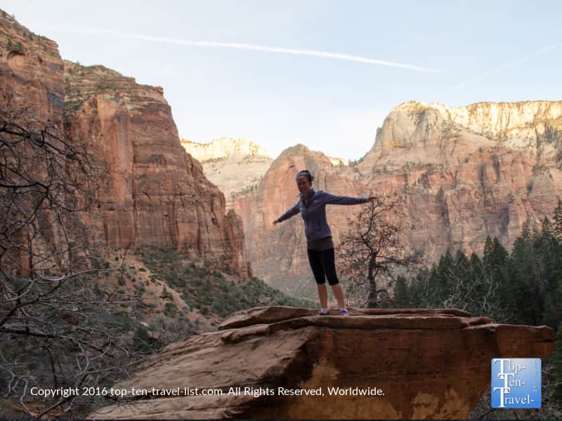 Gorgeous overlook along the Upper Emerald Pools trail at Zion National Park