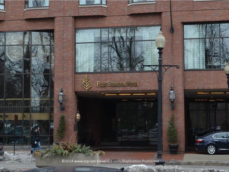 The Four Seasons Hotel in downtown Boston, Massachusetts