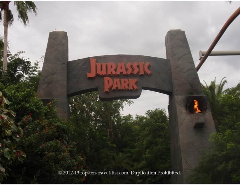 Jurassic Park the ride at Univeral's Islands of Adventure in Orlando, Florida