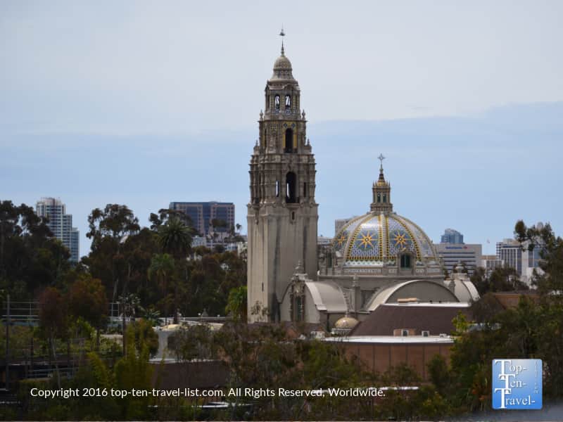 San Diego Museum of Man seen from the Skyfari ride at the San Diego Zoo
