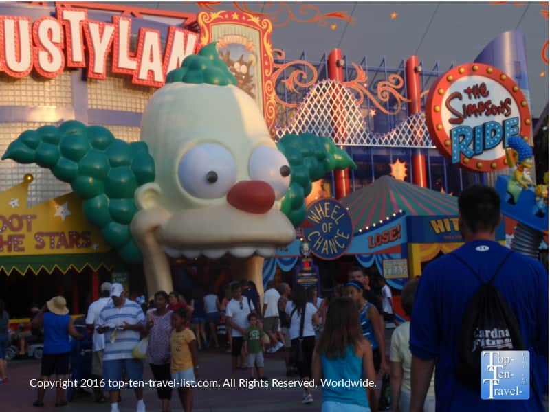 The Simpsons ride in Orlando, Florida 