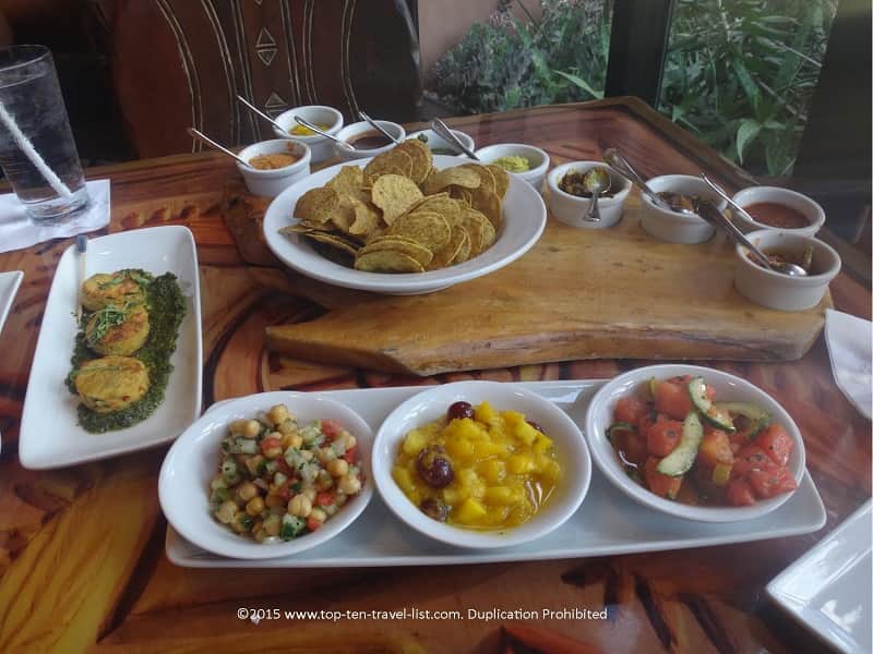 Indian bread service at Sanaa at Disney's Animal Kingdom