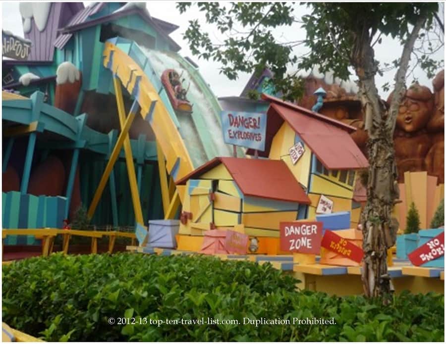 Ripsaw Falls water coaster 