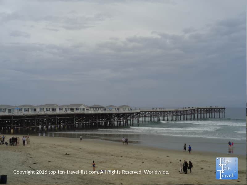 Strolling near the Pacific Beach pier in San Diego CA