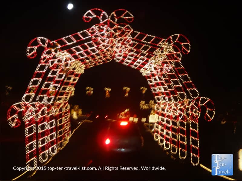 Candy cane tunnel Prescott Valley of Lights